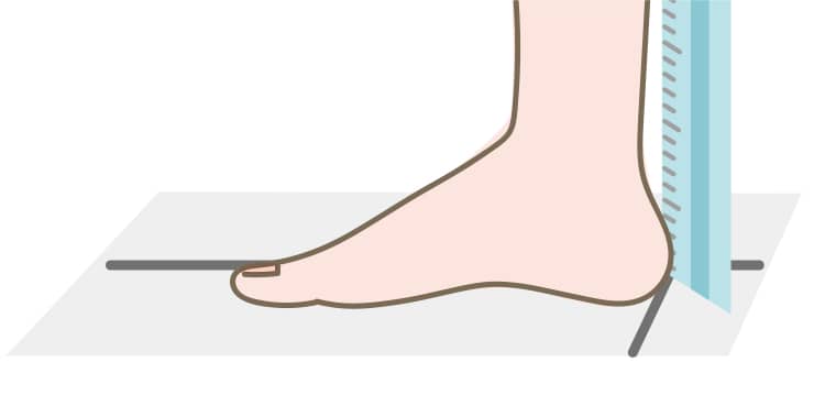 足の長さのサイズ（足長）を測る